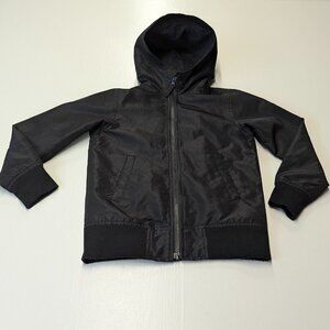 Children's Place Size 5/6 Lined Windbreaker Jacket Black